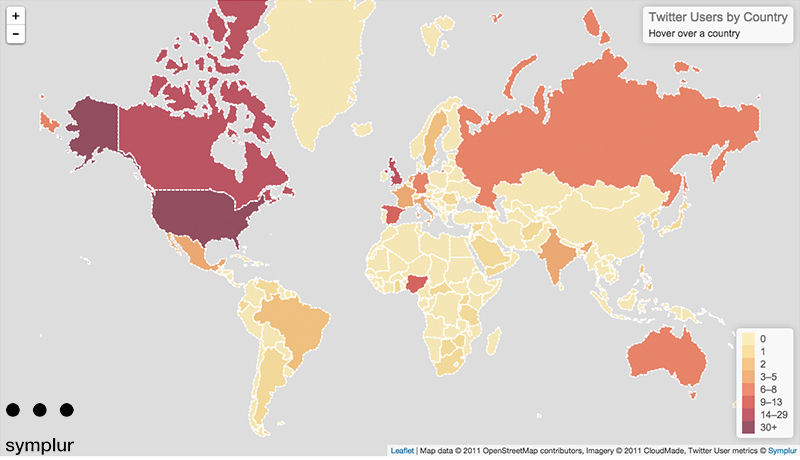 User Locations of #wddchat14 Tweets (Worldwide)