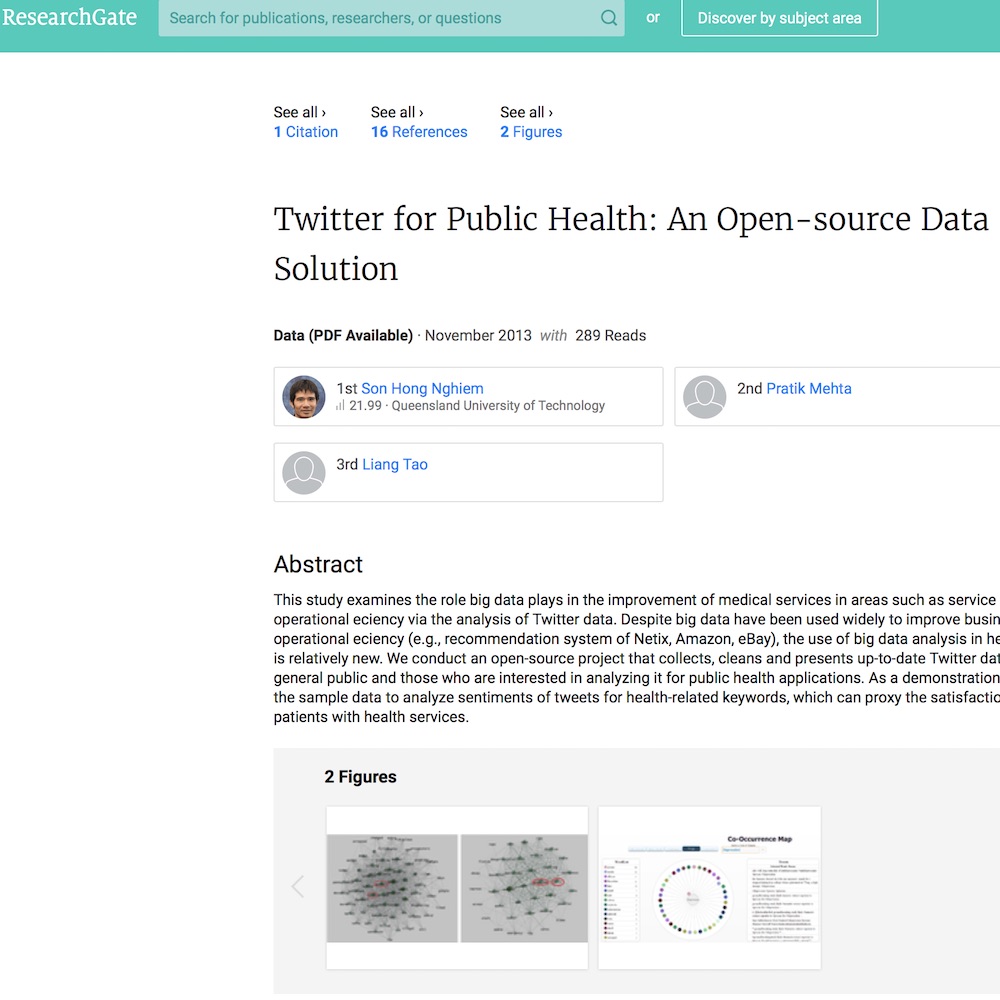 Healthcare social media research published in 2013