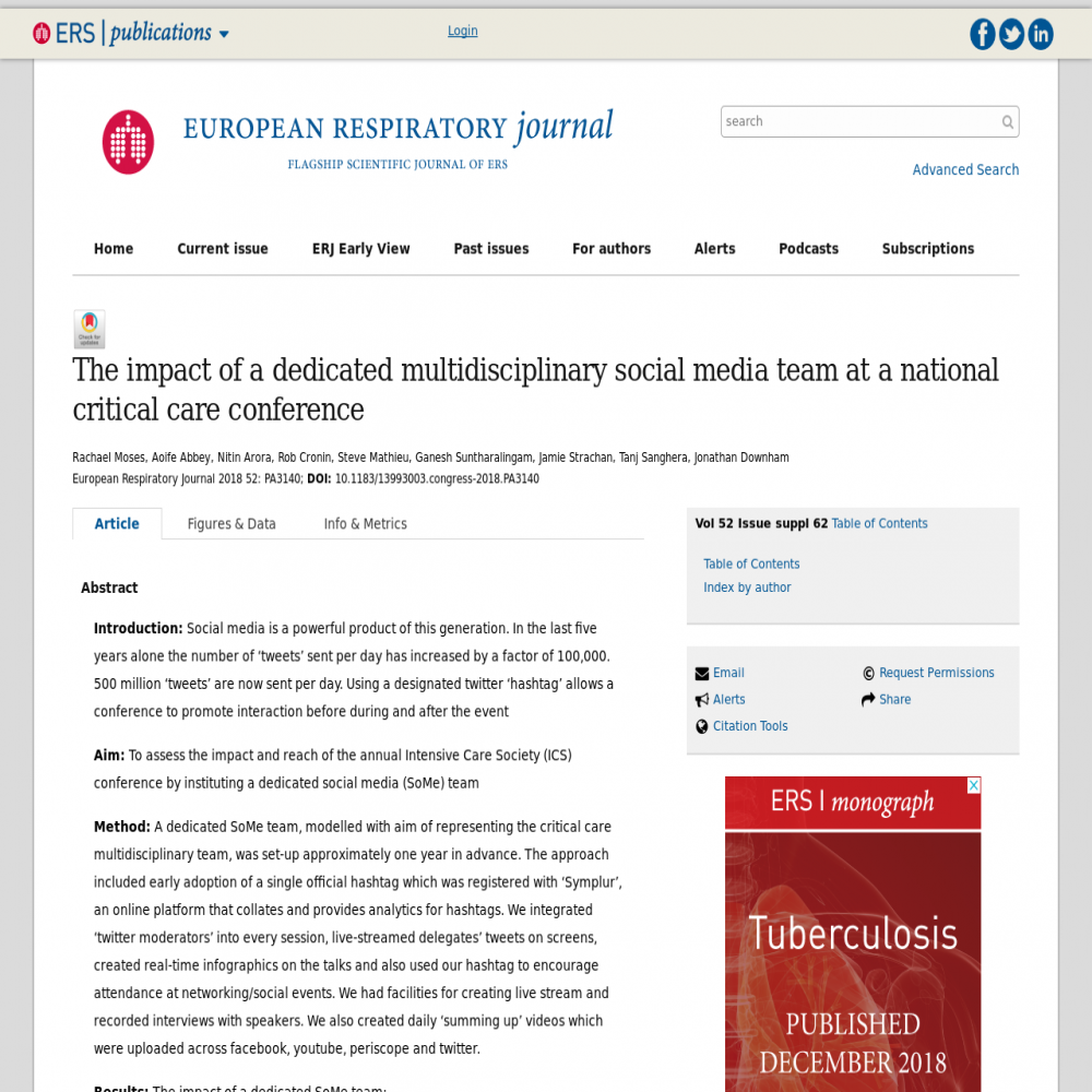 Healthcare social media research published in September 14, 2018