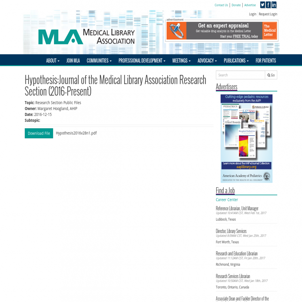 Healthcare social media research published in 2016