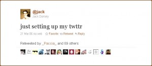 Jack Dorsey's First Tweet